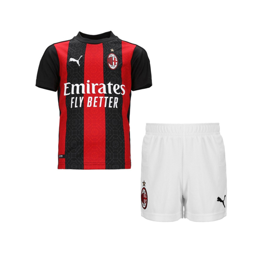 AC Milan Kids Home Soccer Kits Shirt with Shorts 2020/21